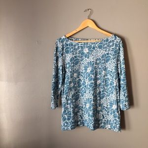 Ann Taylor LOFT | Quarter Sleeve | Floral Pattern